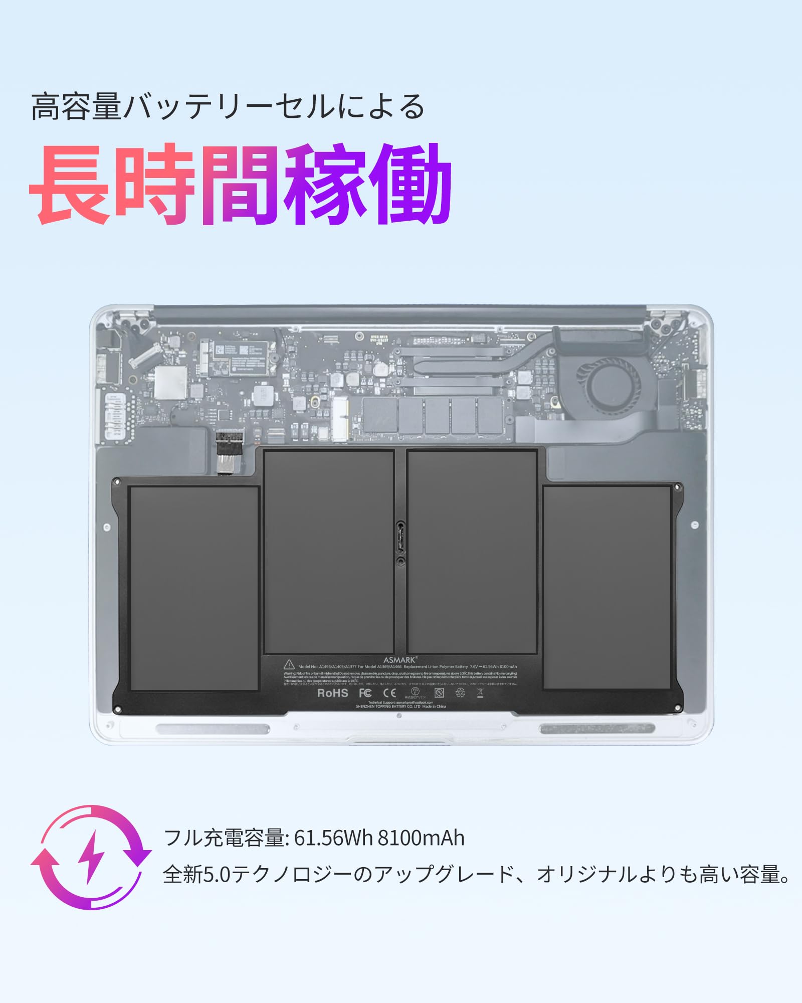 MacBookAir A1466 Core-i5 バッテリー良好 Amazon.com: XINGLT Replacement Laptop Battery for MacBook Air 13