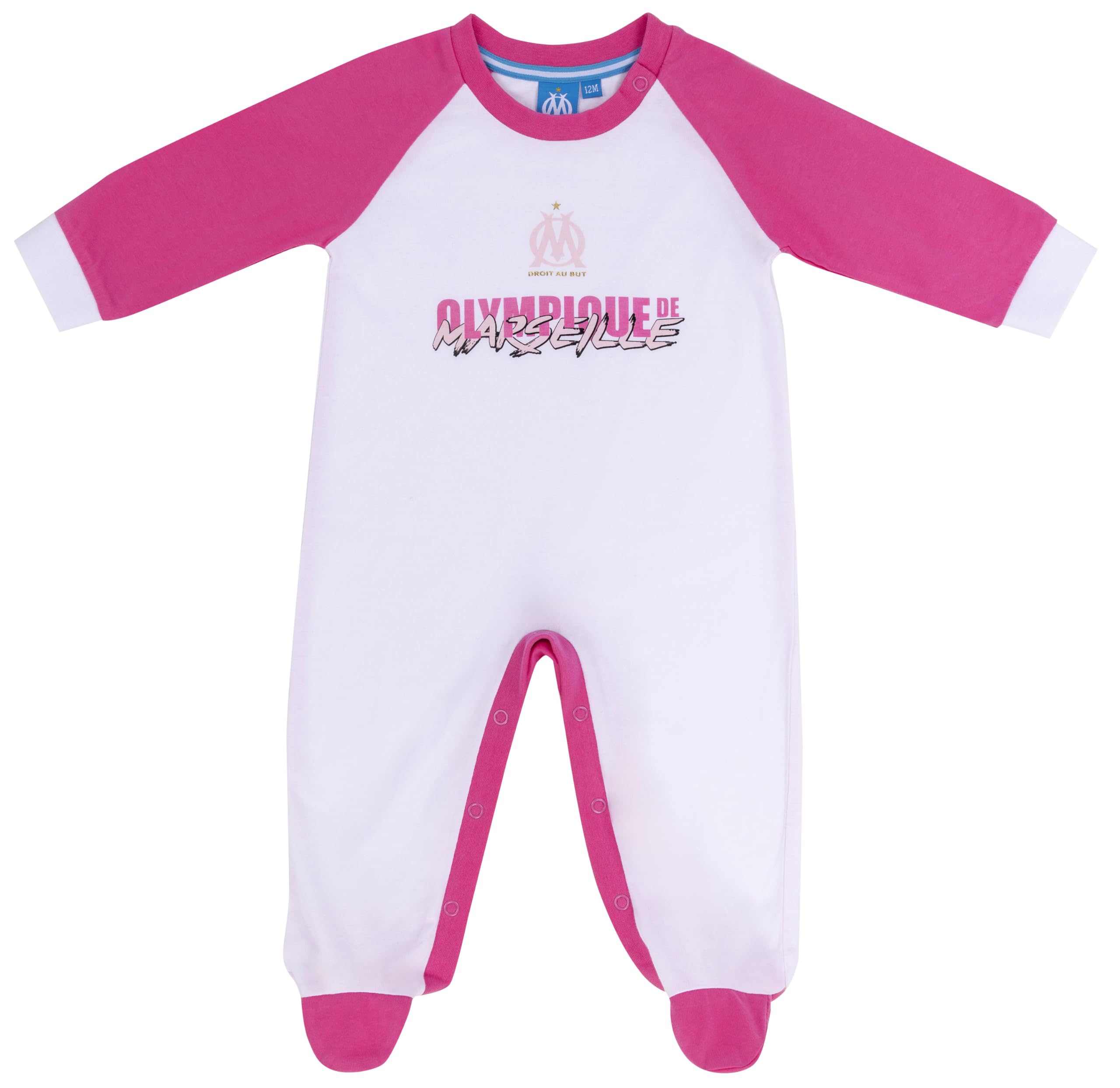 OLYMPIQUE DE MARSEILLE Grenouillère bébé Fille Om - Collection Officielle