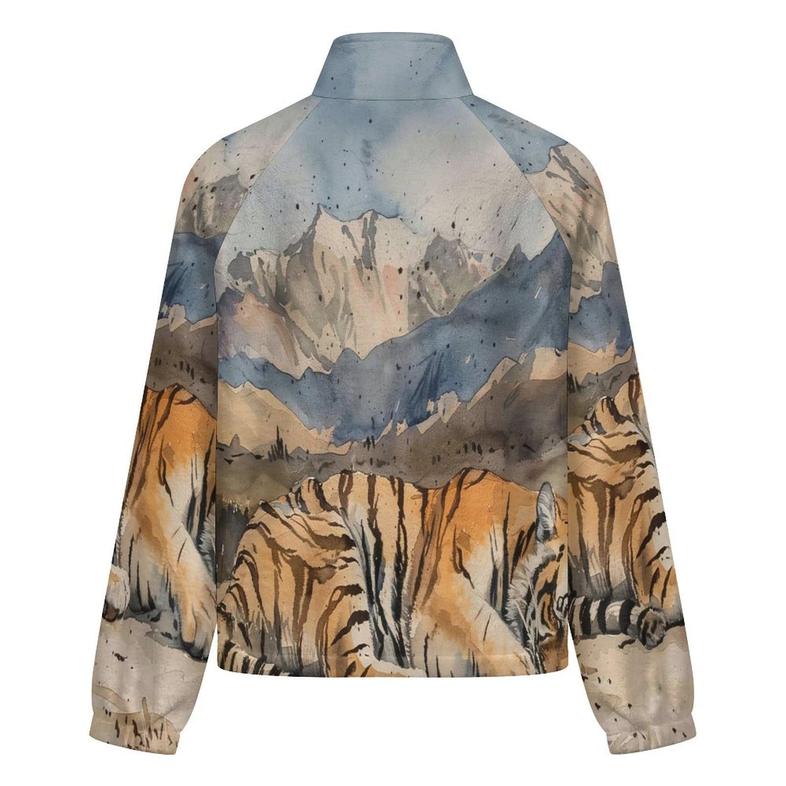 OFFSUM Veste Polaire Pour Femme - Grand Tigre Des Montagnes Gilet D'Extérieur Doux, Chaud Et Décontracté Pour L'Automne Et L'Hiver, Disponible En Grandes Tailles.