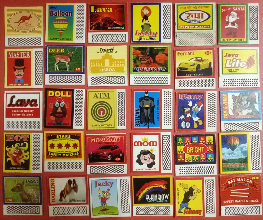 Aranyak Hobby® 25 Different Empty Matchbox Collection Aranyak Hobby® 25 Different Empty Matchbox Collection