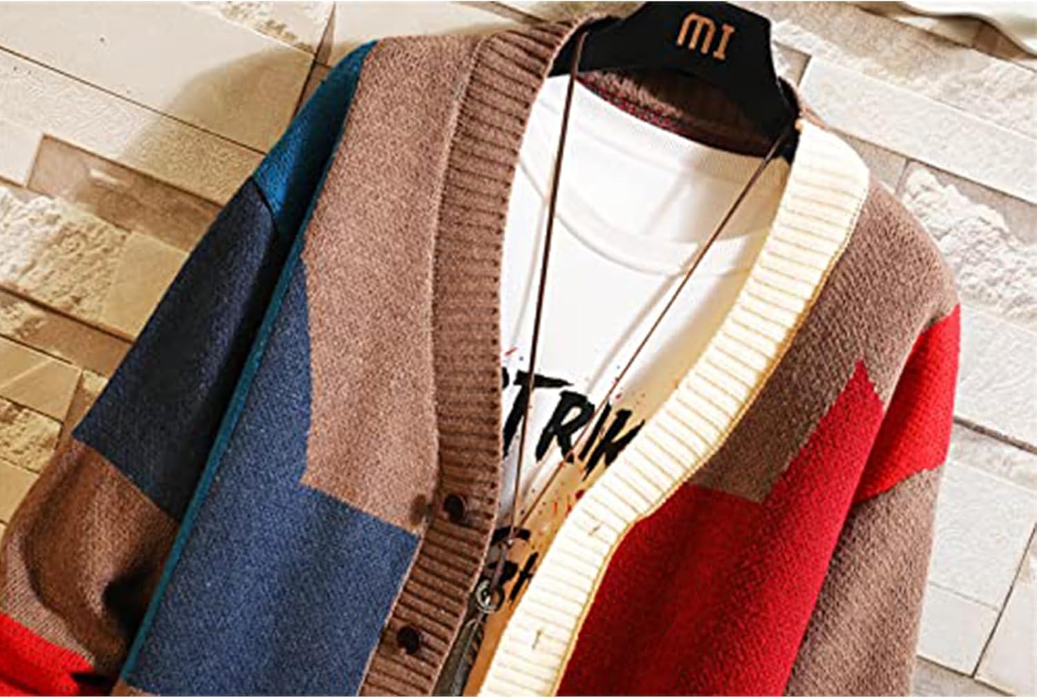 GURUNVANI Cardigan Sweater for Men Knitted Long Sleeve Sweaters with Buttons - Image 7