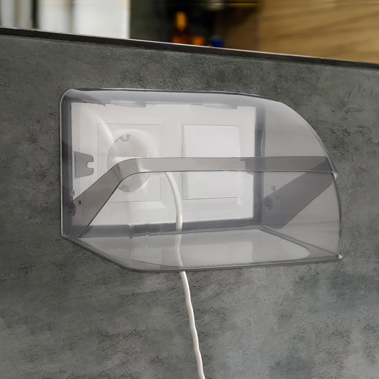 SEWACC Boîte Étanche Pour Prise Extérieure Type Protège Prise Électrique Avec Angle Anti-eau Installation Facile Garantie Sécurité Et Durabilité Pour Salle De Bain Et Usage Extérieur