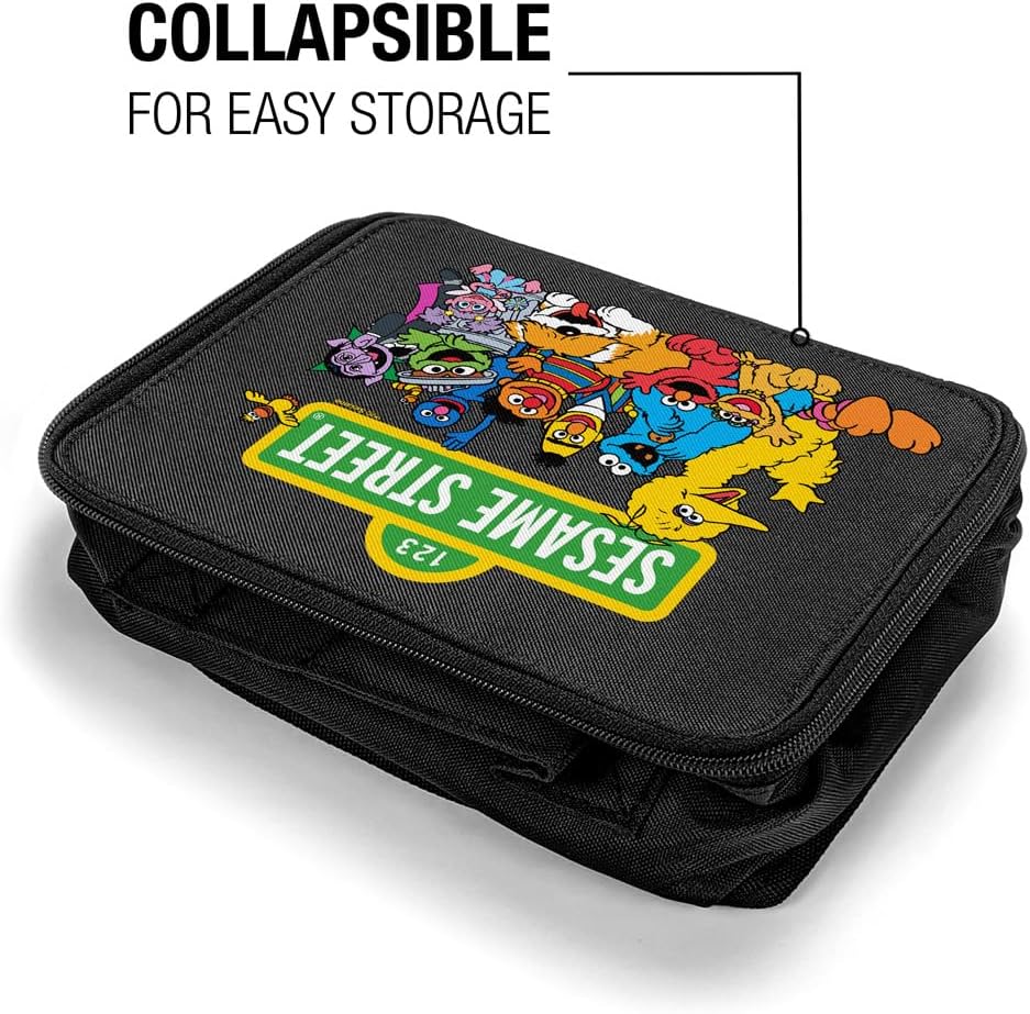 LOGOVISION Sesame Street Gang'S Together Insulated Soft Sided Lunch Box - Reusable Lunch Bag For School Office Work, BPA Free, 10"x8" - Image 4