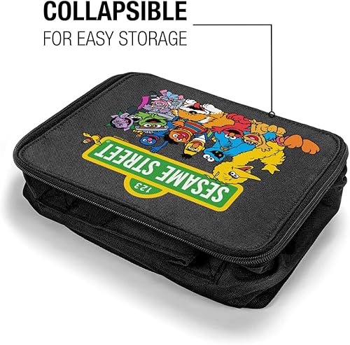 Miniatura 4 de LOGOVISION Sesame Street Gang'S Together - Lonchera con aislamiento de lados suaves, bolsa de almuerzo reutilizable para el trabajo de oficina