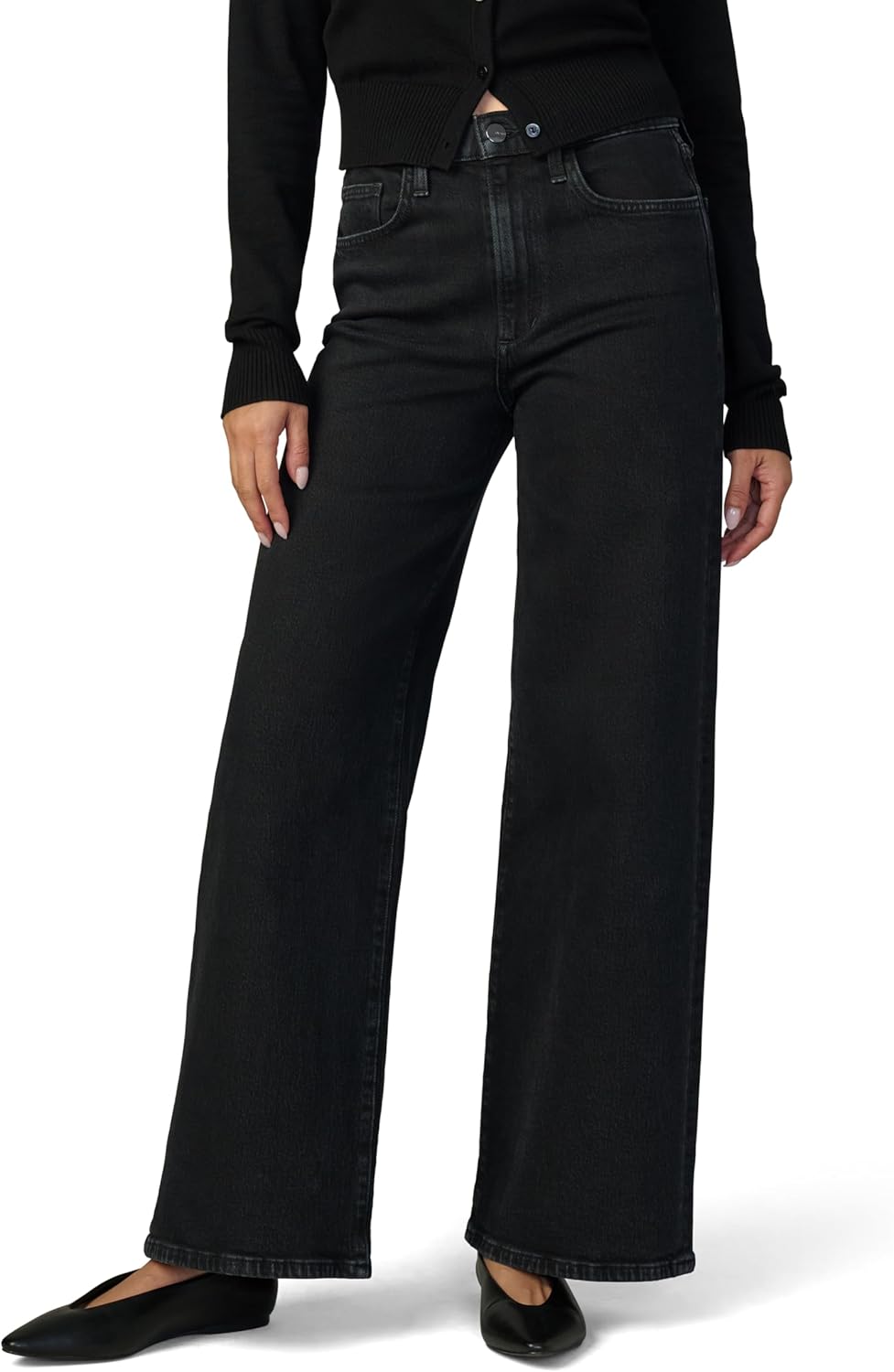 Joe's Jeans Womens The Mia Petite High Rise Wide Leg Jean