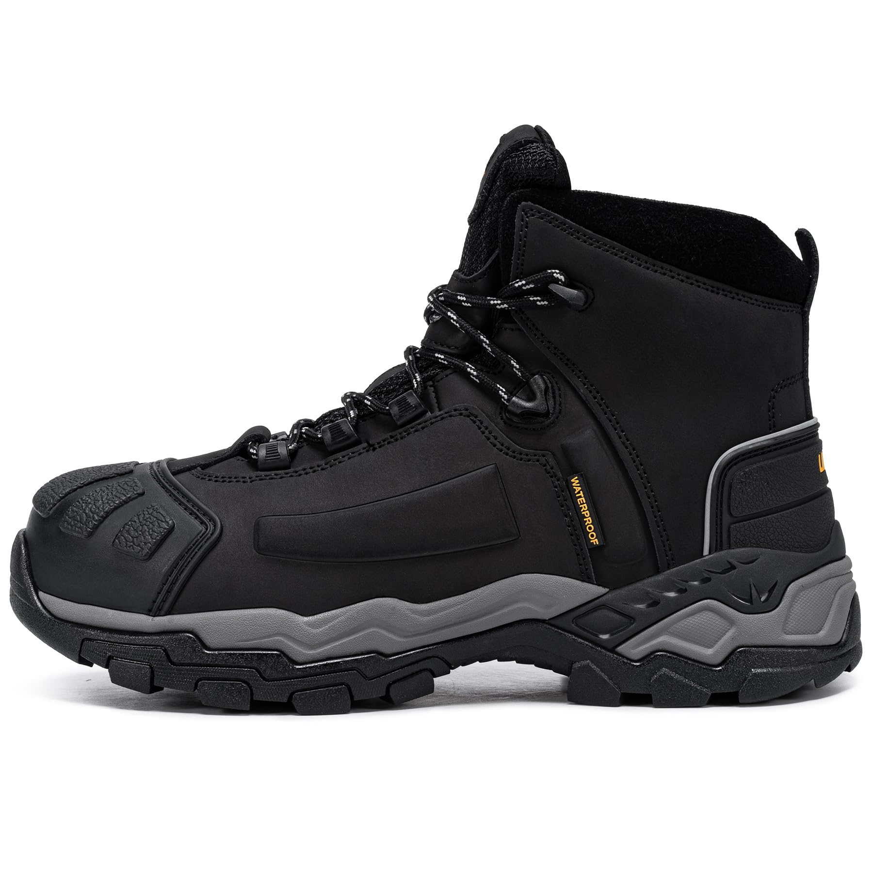 LARNMERN Arbeitsschuhe Herren S3 Wasserdicht WR Sicherheitsschuhe | Antistatisch Durchtrittsicher Stahlkappenschuhe Baustelle Arbeitsstiefel Komfort Sicherheitsstiefel