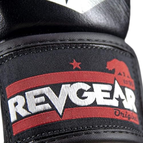 Miniatura 7 de Revgear Pro Series MS1 MMA Boxing Gloves, Premium Leather for Muay Thai, Sparring, MMA Enthusiasts, Medium, Black, Ideal for Training, Great