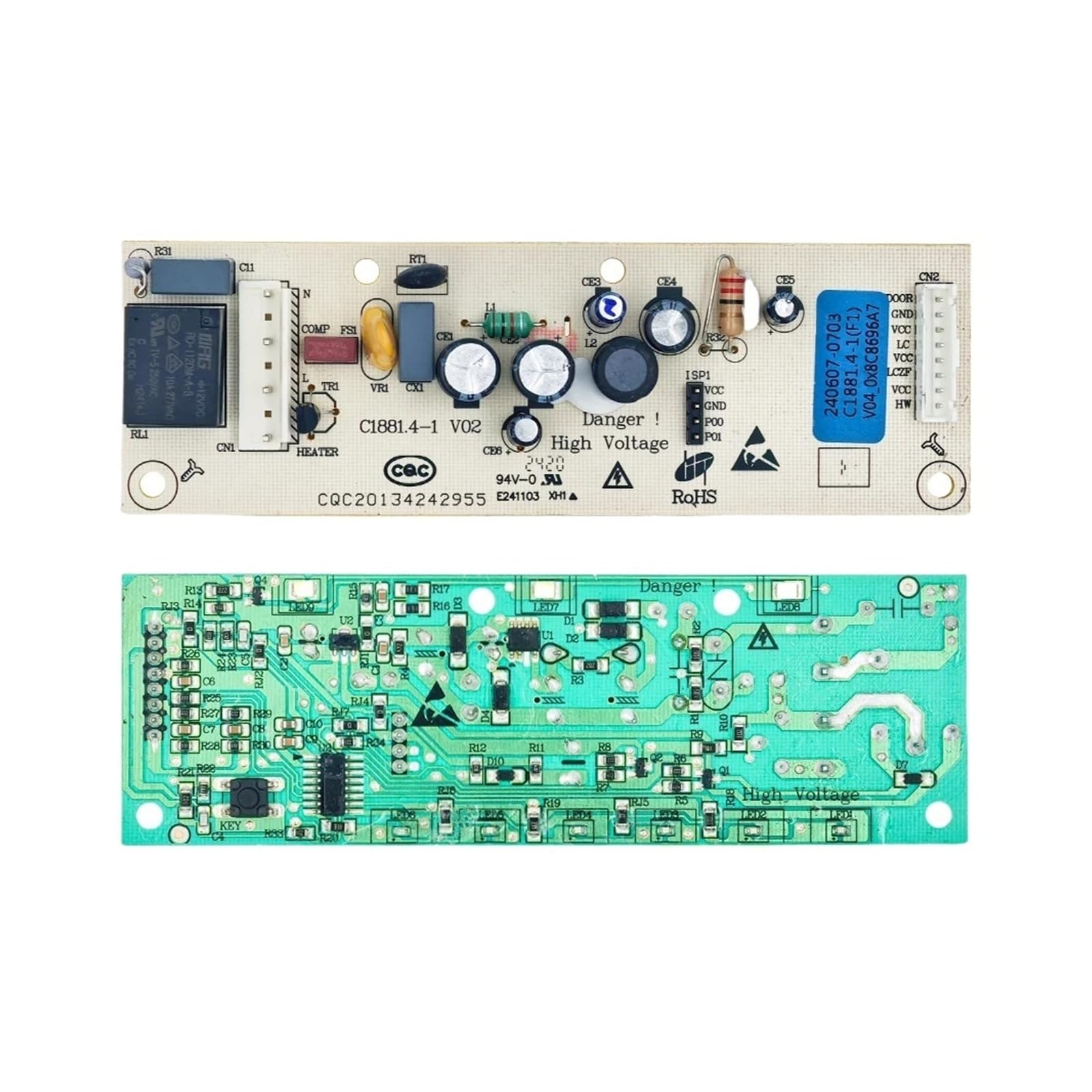 Circuit imprimé C1881.4-1 Skyworth 210821-0448 pour commande de réfrigérateur