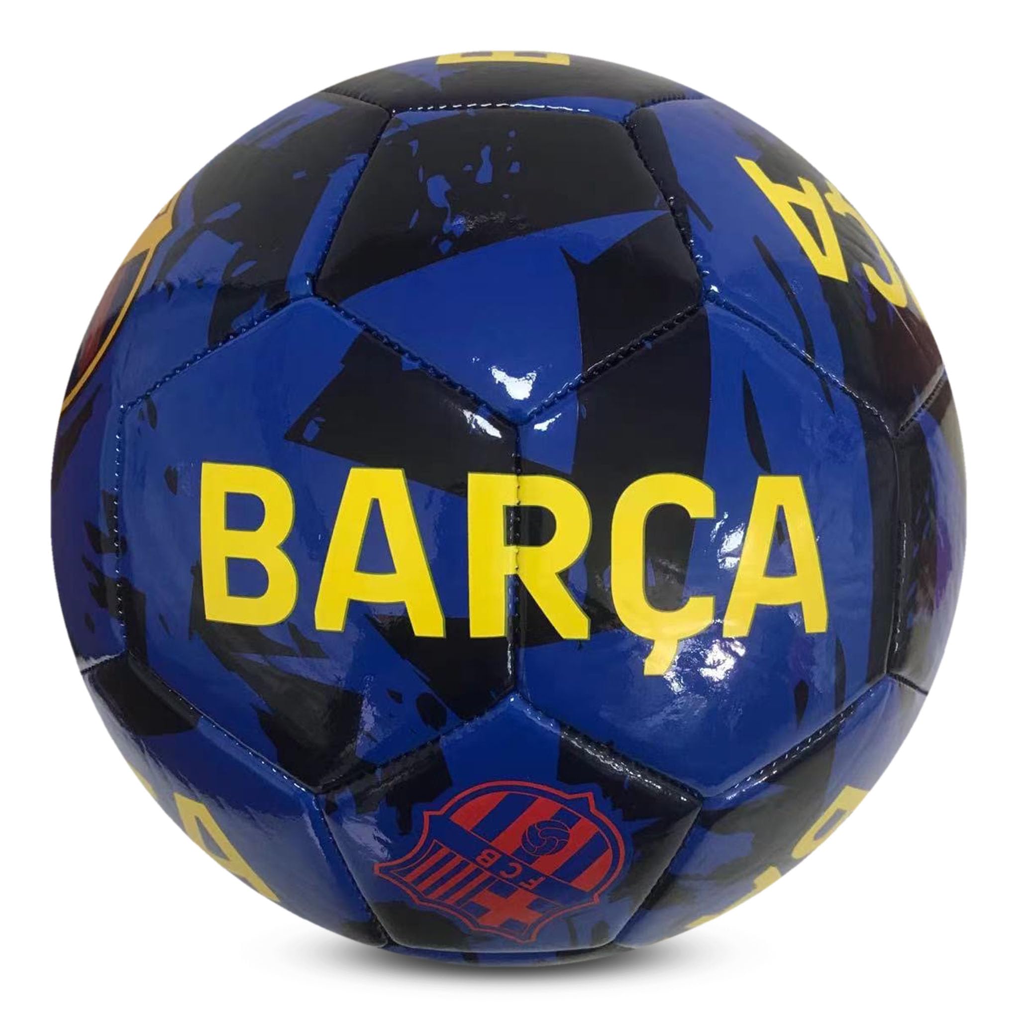 Hy-Pro Oficjalnie licencjonowana piłka nożna FC Barcelona - rozmiar 5, projekt graffiti, towar Barcelona, Barca, trening, mecz, kolekcjonerska dla dzieci i dorosłych