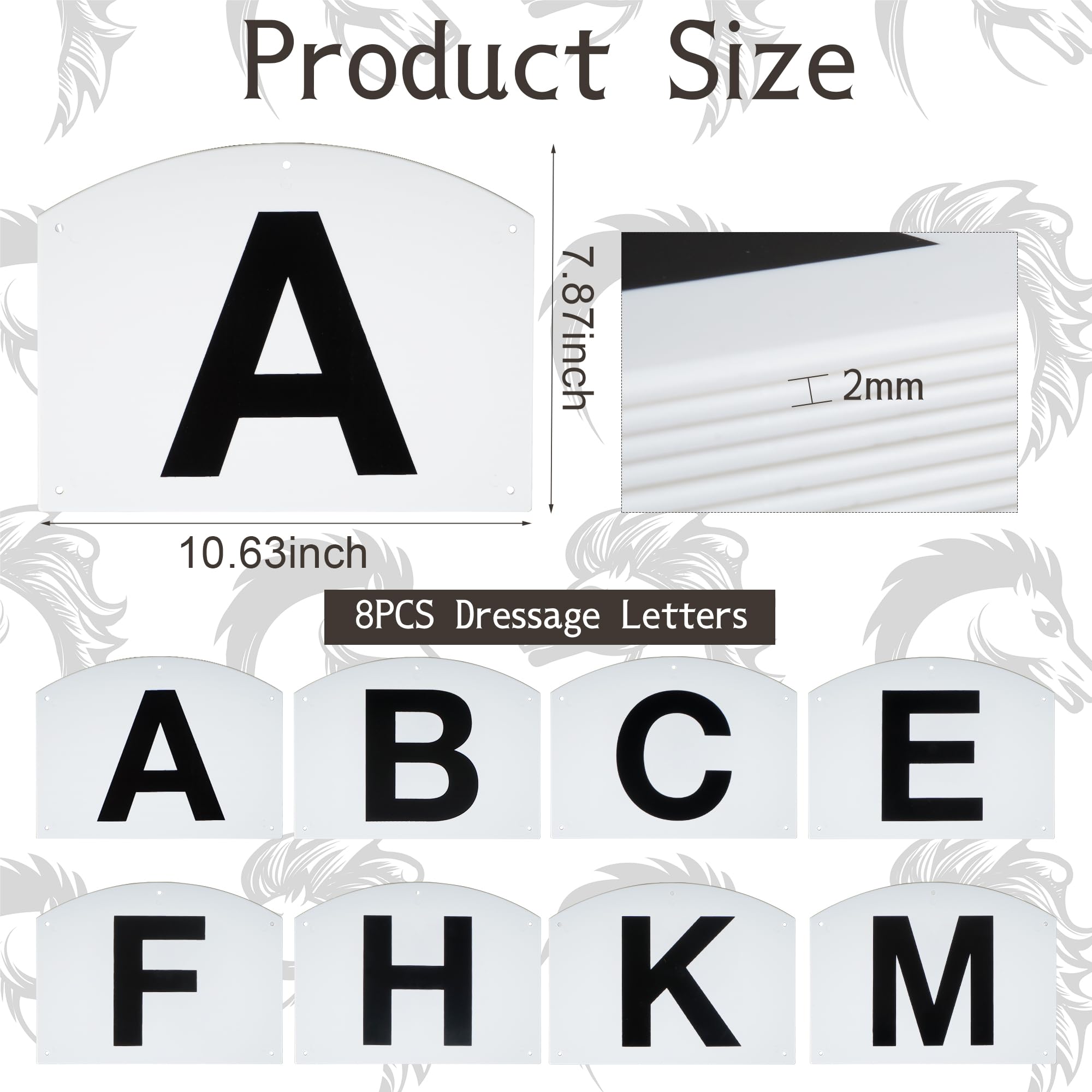 Lettres De Dressage Murales Pour événements Et Athlètes