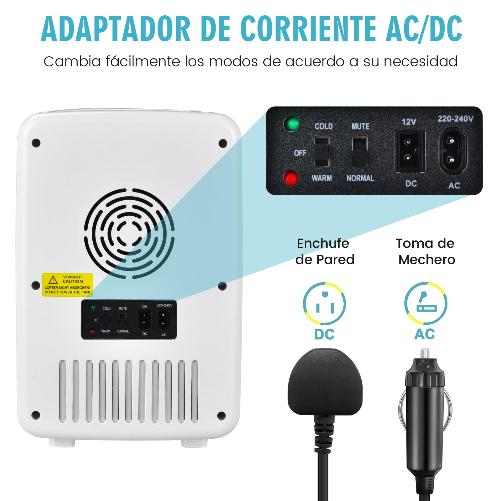 GOPLUS Mini Nevera para Maquillaje 10L de -5 a 50 ℃, Mini Refrigerador con Espejo LED, Refrigerador de Belleza con Modo Frío/Calor y Estantes Extraíbles para Refresco Cosmético, 23 x 28 x 34 cm