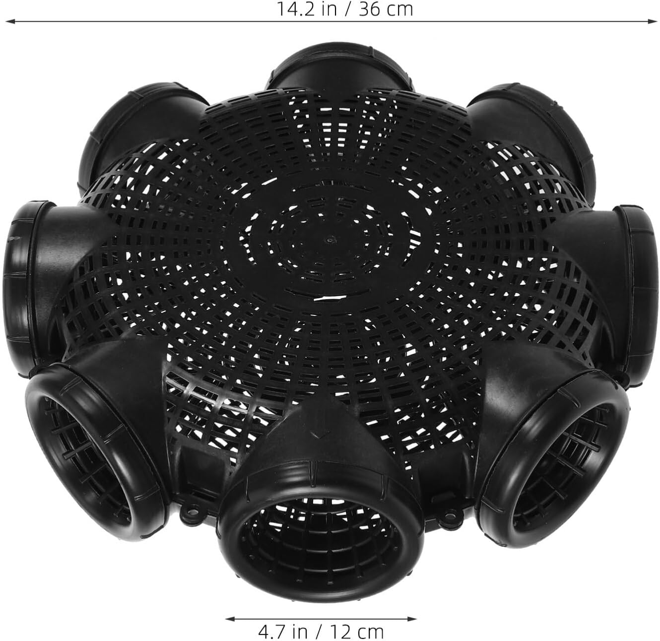 Yardwe Crayfish Traps for Lakes Minnow Traps Plastic Durable Plastic Container Supplies Black Fish Net (Black)