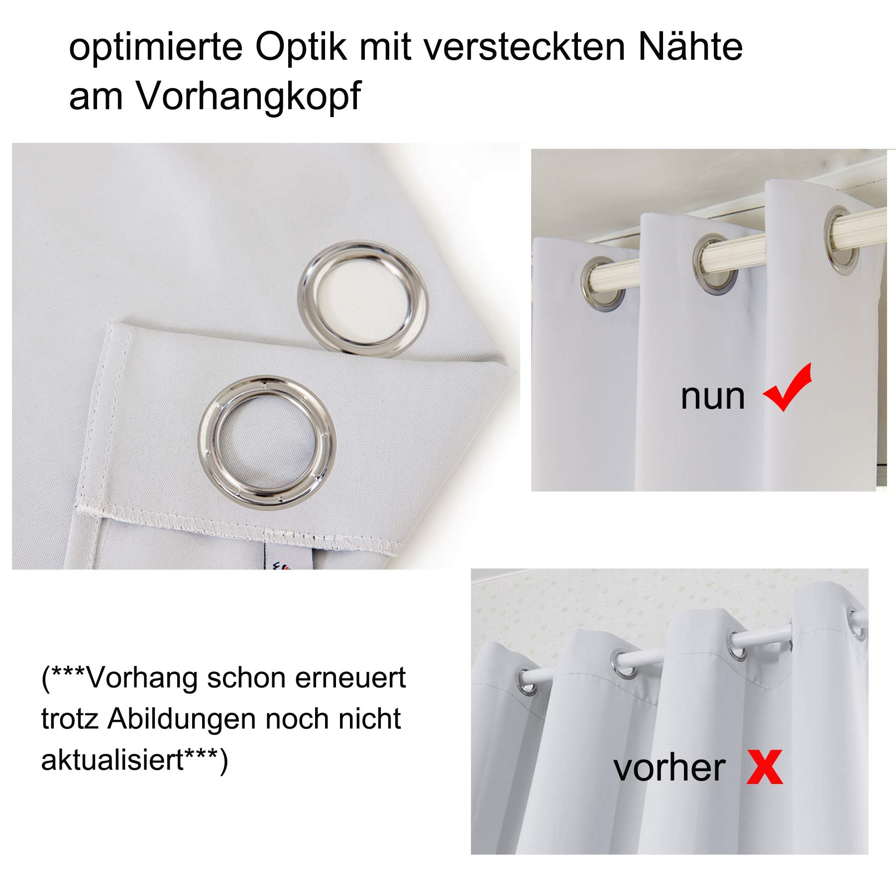 Laneetal Verdunkelungsgardine mit Ösen, Vorhang Blickdicht, Verdunklungsvorhang, Thermovorhang für Schlafzimmer, Gardine Lichtundurchlässig, Ösenschal, Ösenvorhang, Dunkelblau, 135x225 cm, 2 Stücke