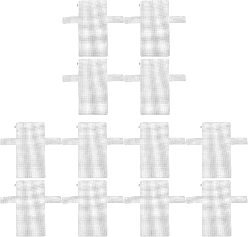 EXCEART Juego de 12 hojas de lona de plástico transparente de malla, kit de costura cruzada, kit de punto de cruz para hacer bolsas hechas a mano,