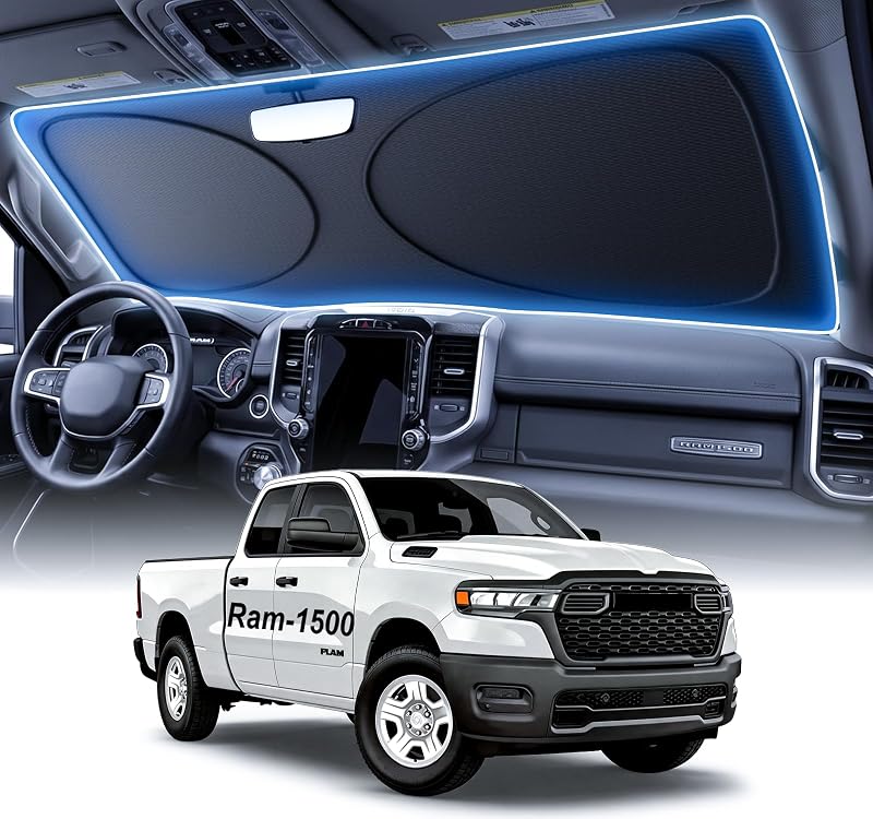 Protetor Solar para Para-brisa Adefor com Encaixe Específico para Ram 1500 2011–2025