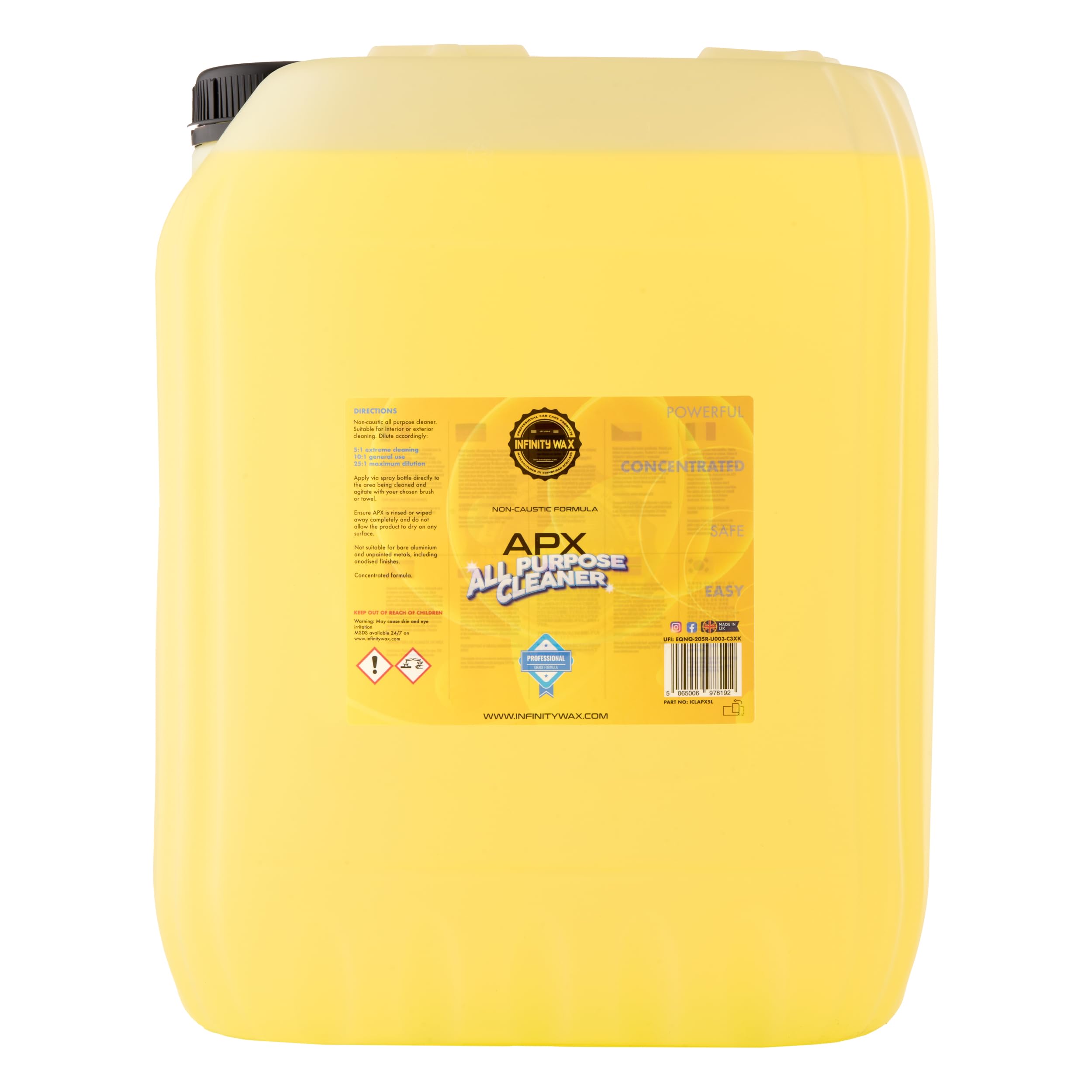 Infinity Wax APX All Purpose Cleaner 20L – Ultra-Concentrated Multi-Surface Vehicle & Engine Cleaner