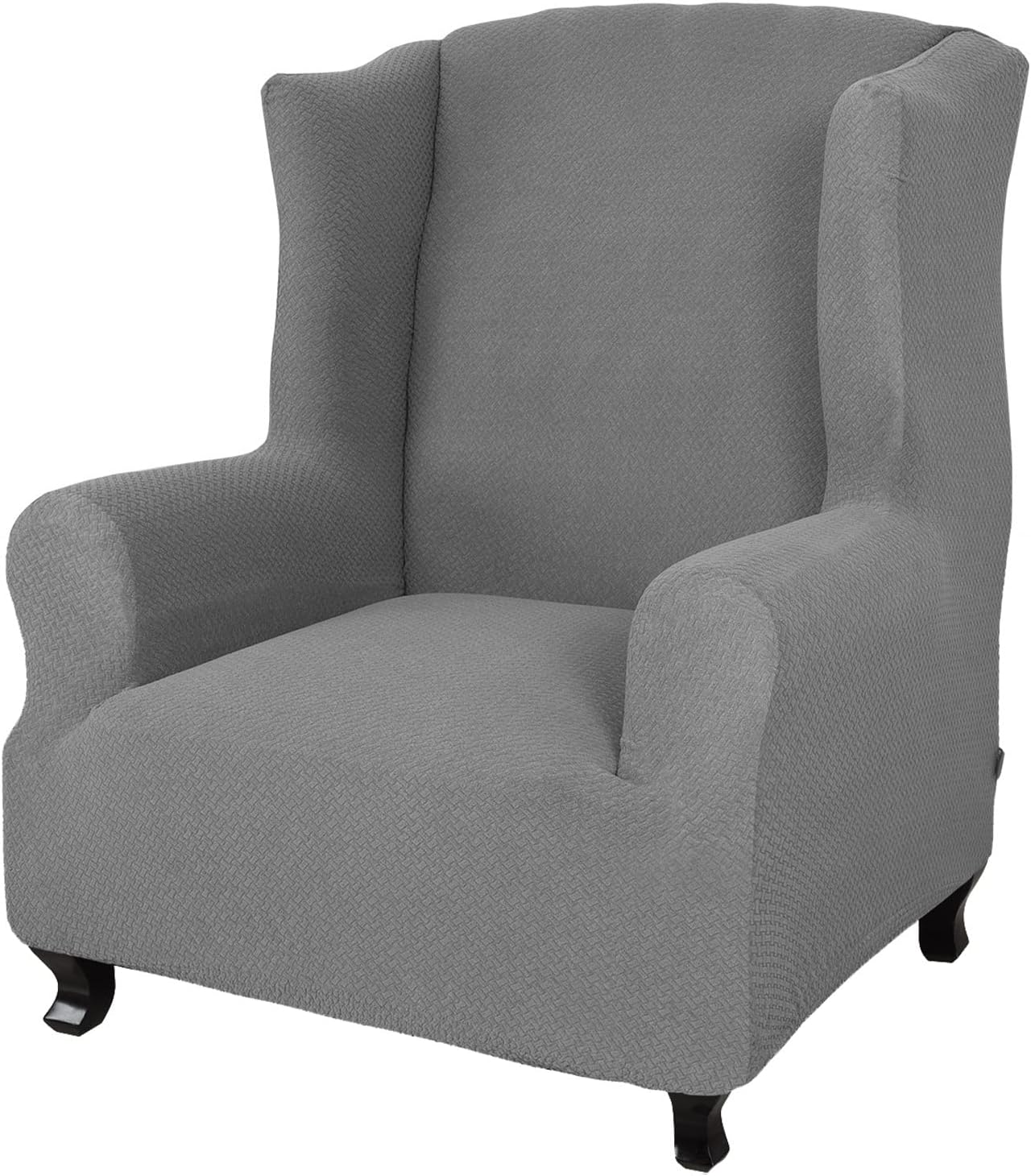 Konsilsa Armchair Cover,Thick Wingback Chair Covers Stretch Wingback Chair Slipcover Elastic Wing Chair Covers Wing Chair Slipcover Furniture Protector Wing Backed Chair Covers (Color : E)