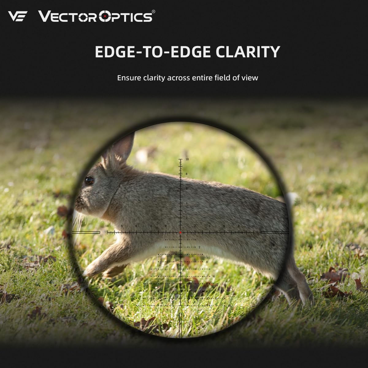 Vector Optics 4-16x44IR SFP Compact Riflescope – Versatile 4-16x Zoom, Fully Multi-Coated Optics, Illuminated Red Reticle, Compact Design, Precise Windage and Elevation Adjustments
