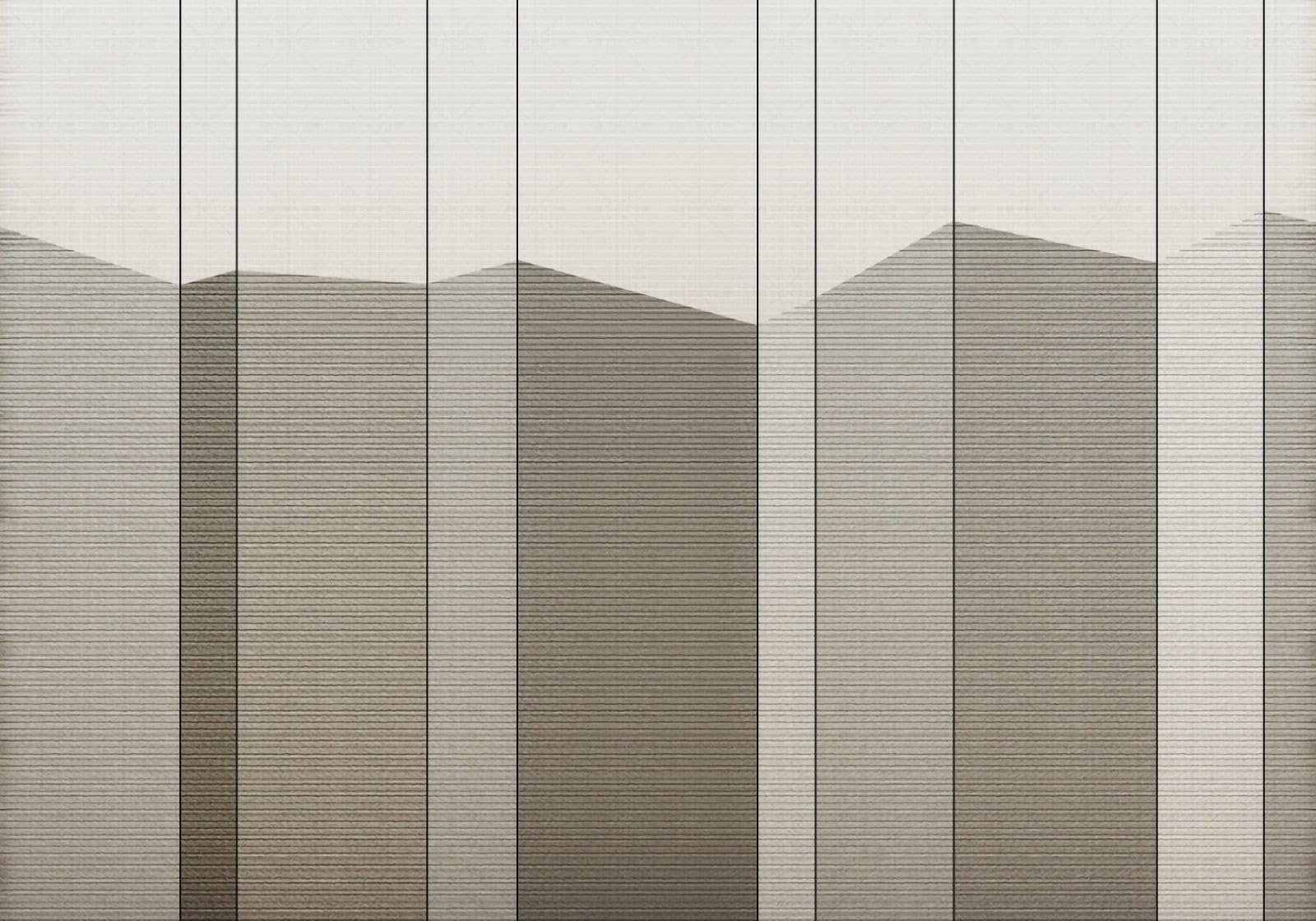 Papier peint panoramique 3d espace plié pour masquer grands murs nus