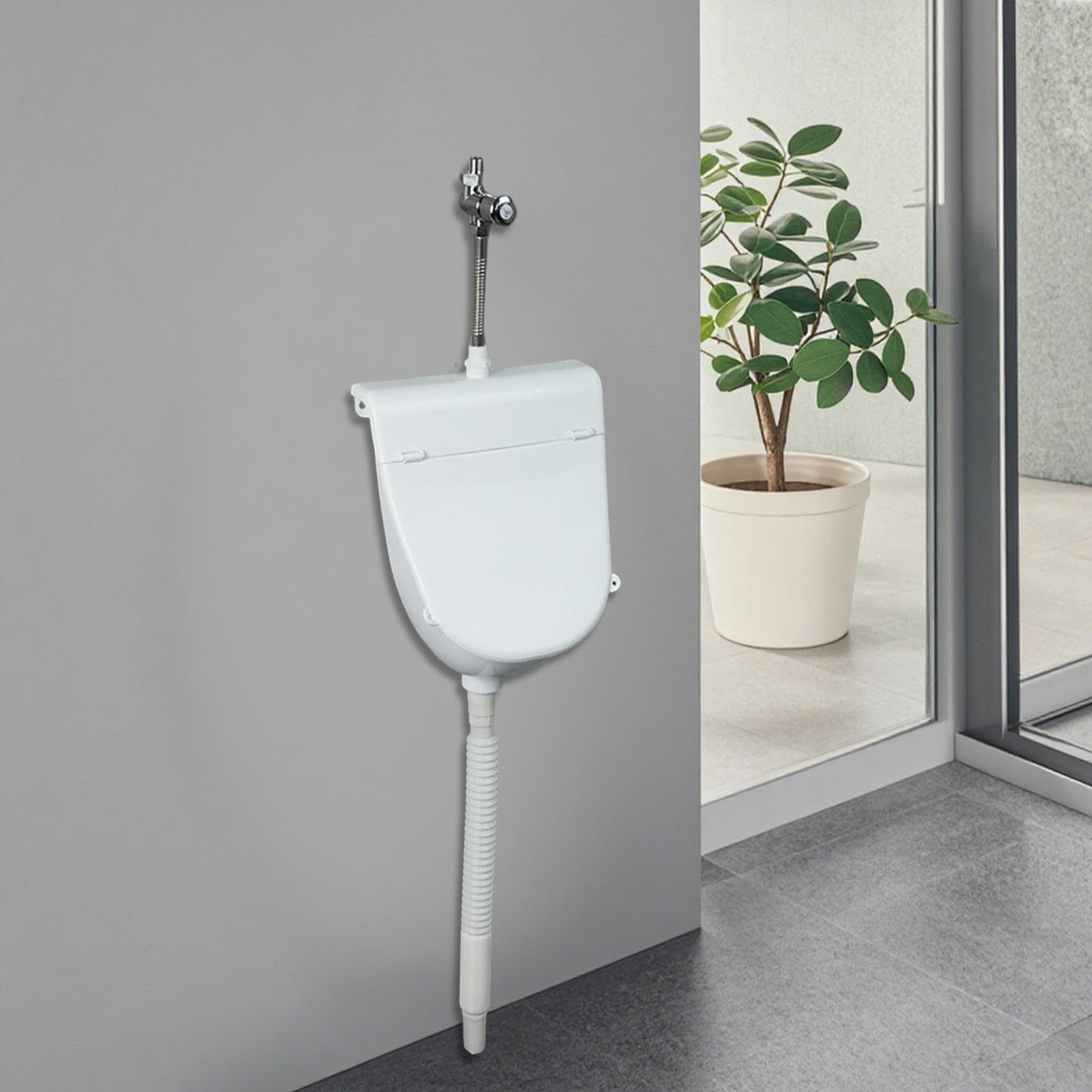 Urinal Mit Deckel - Trenntoilette | Trenntoiletten Einsatz | Wandmontage Urindiverter | Flushing Urinal Mit Deckel Für Garage Badezimmer Hinterhof Außerhalb Von Wohnmobilen Toiletten Kinder Männer Män