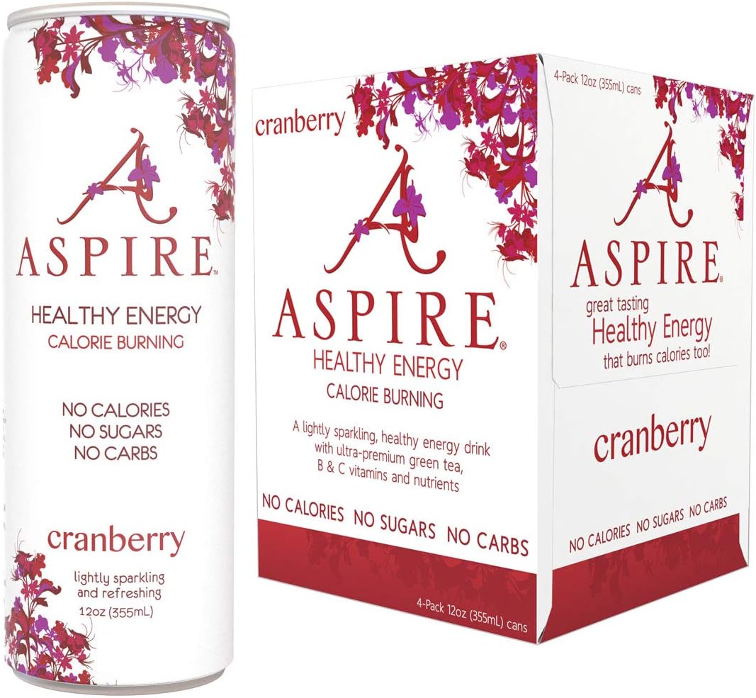Aspire Drnk Enrgy Cranberry 4pk