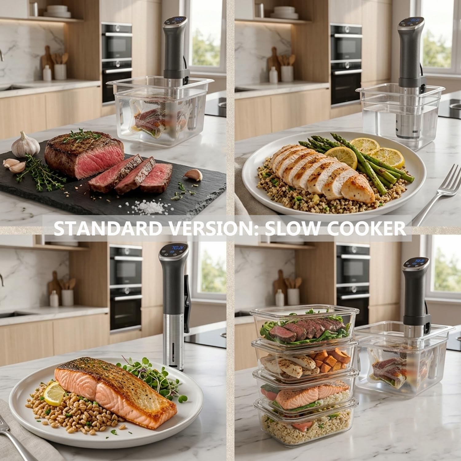 Amazon.com: Sous Vide Machine Upgraded Sous Vide Cooker 1100W