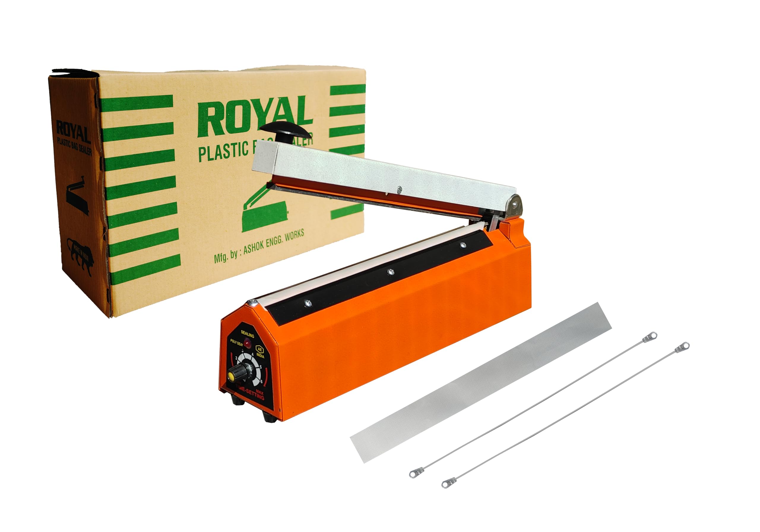 Royal Sealing Machine, 8 Inch (200m), Plastic Packing Machine, Plastic Bag Sealing Machine, Heat Sealer Machine, Plastic | PP/PE/LDPE/Aluminium Foil Bag/Kraft Paper Bag (B0973HT28Y) Amazon Price History, Amazon Price Tracker