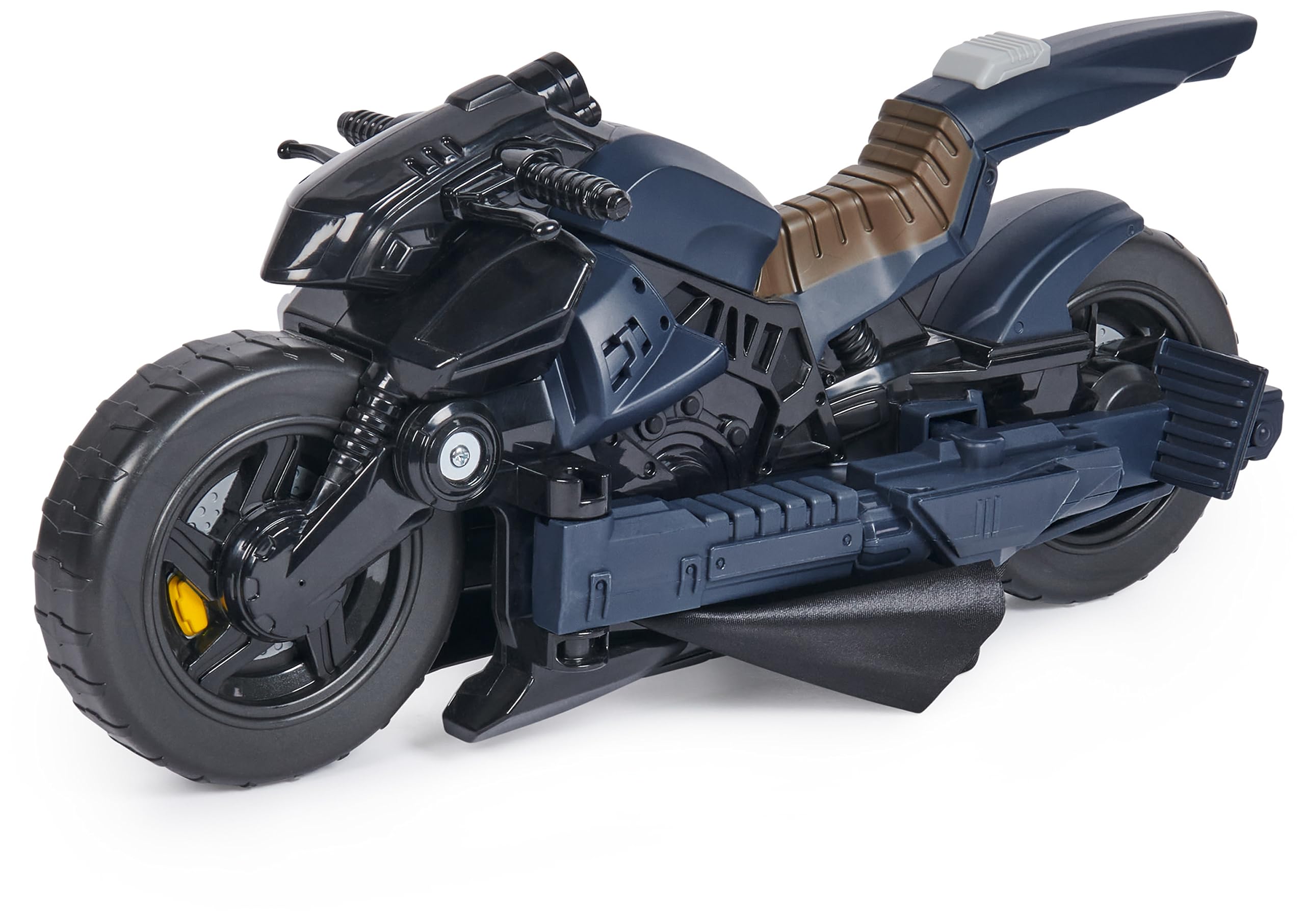 DC Comics, Batman Adventures, Batcycle de Batman, Batcycle y Batglider 2 en 1 transformables, Compatible con Figuras, Juguete de superhéroes para niños y niñas a Partir de 4 años | Pulsa un botón para transformar, compatible con figuras de acción de 12 pu