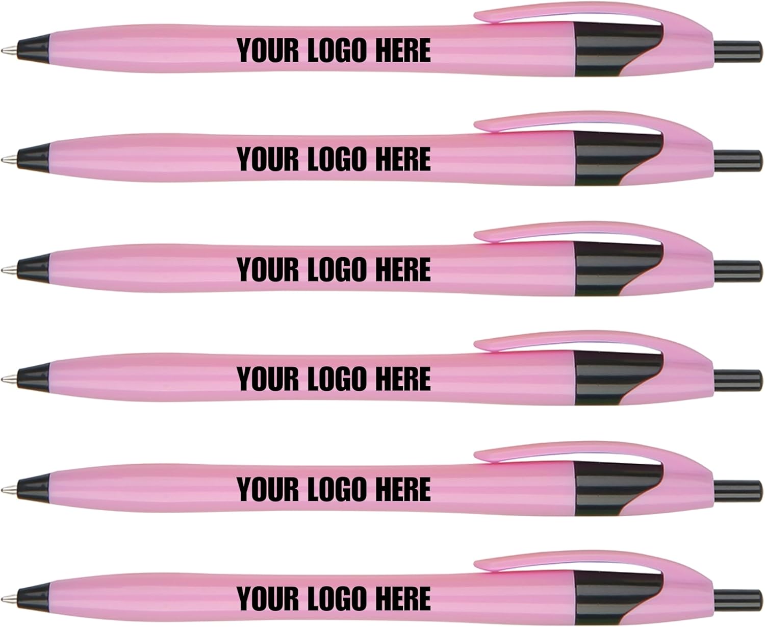 Personalized Plastic Pens with Black Ink, Custom Pens personalized with Black Ink. Custom Printed Name/Business/Event Information (Yellow, 300 Count, Pack of 1)