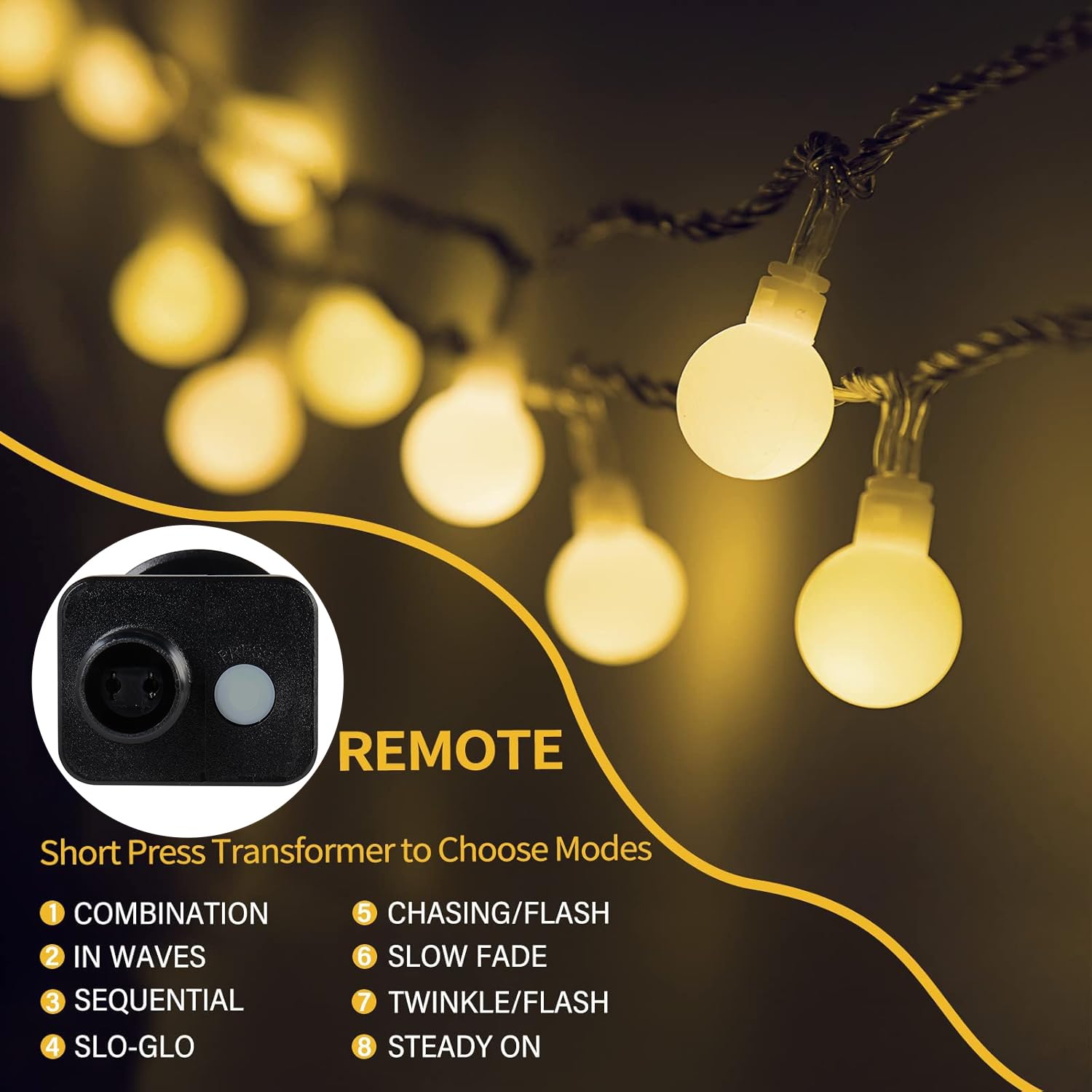 Guirnalda Luces, 20M 150LED Cadena de Luces Para Exterior/Interior con Enchufe, Guirnaldas Luminosas Decorativas Para Habitación Infantil, Balcones, Jardín, Arbol de Navidad(Blanco Cálido)