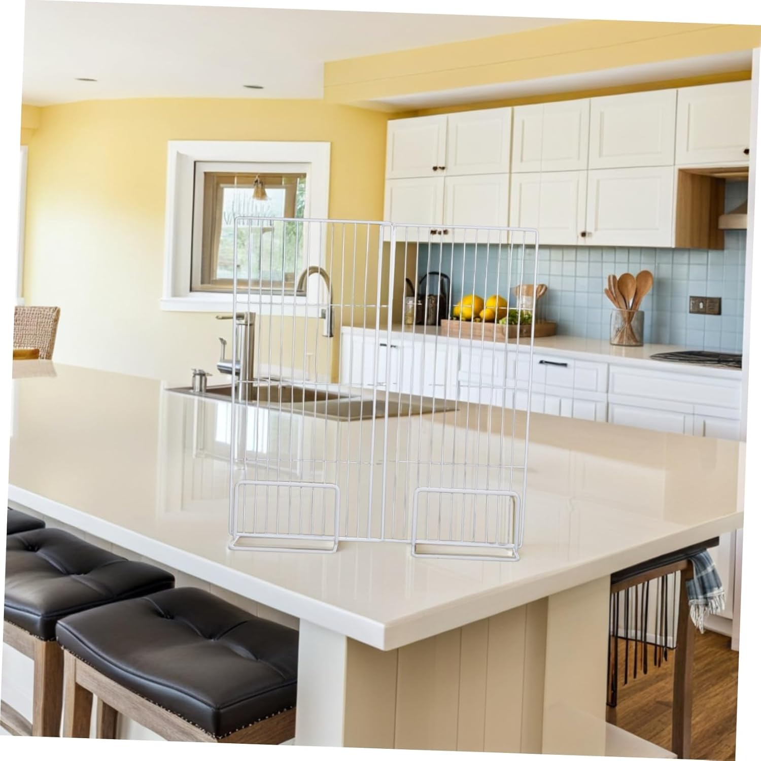 Adjustable Wire Freezer Shelf Rack for Efficient Food Organization Antislip Partition for Household Supermarket Use