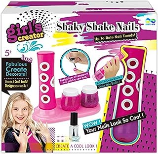 JOYSAE Shaky Shake Nails Set, Girls Nail Art Kit, Basic Beauty Kit, Pedicure and Manicure Kit for Girls, Best Gift for Girls