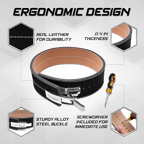 Miniatura 10 de Yes4All 2in1 Weighted Pull Up Belt - Dip Belt With ChainSelf-locking Belt - Perfect Velcro Squat Belts - Durable Neoprene Workout Belt with Steel