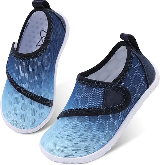 LeIsfIt Toddler Water Shoes Boys Girls Aqua Socks Kids Breathable Swim Shoes Non-Slip Barefoot Beach Shoes