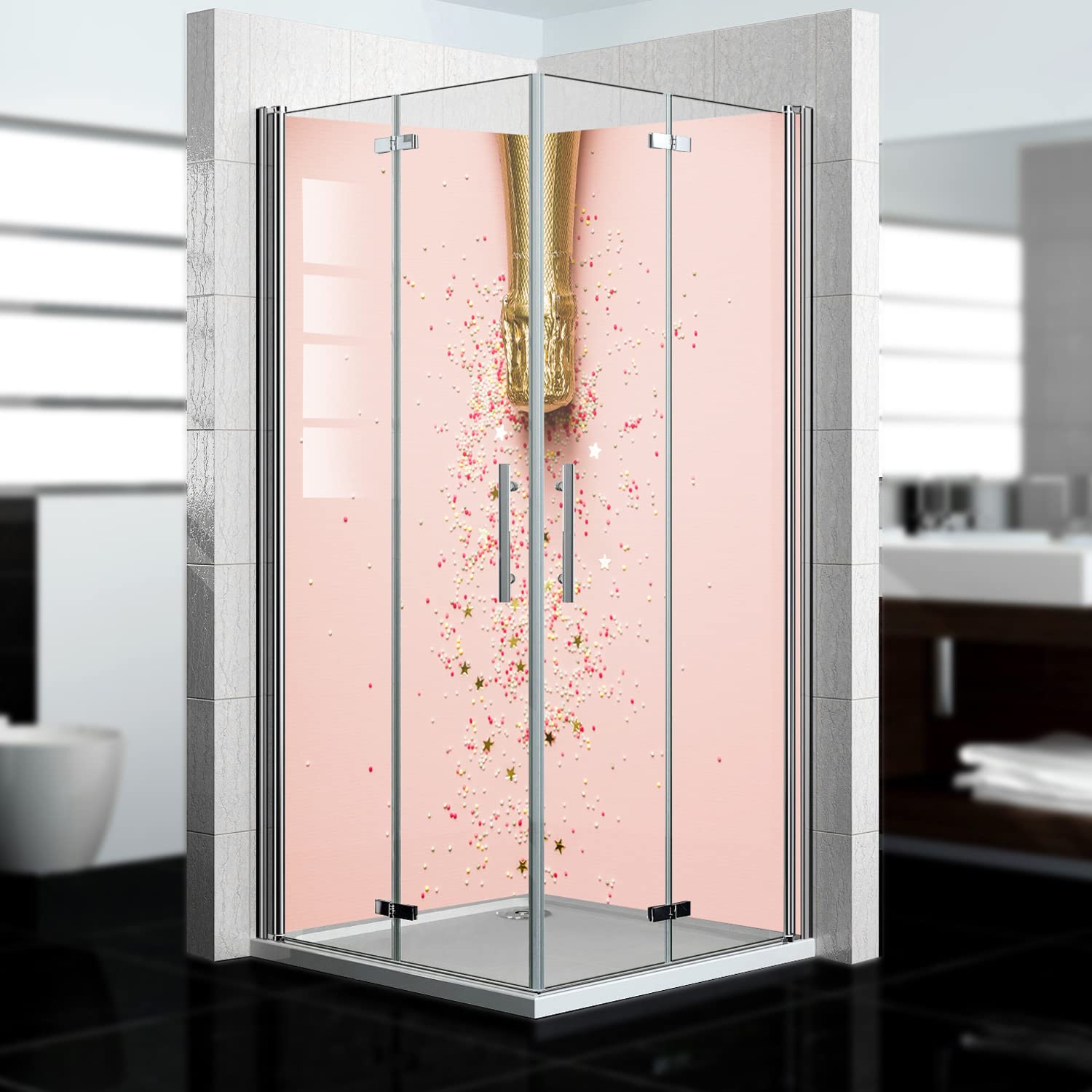 Duschrückwand Polystar - Panneau Mural Douche 3mm - Motif Coucher De Soleil - Sur Mesure