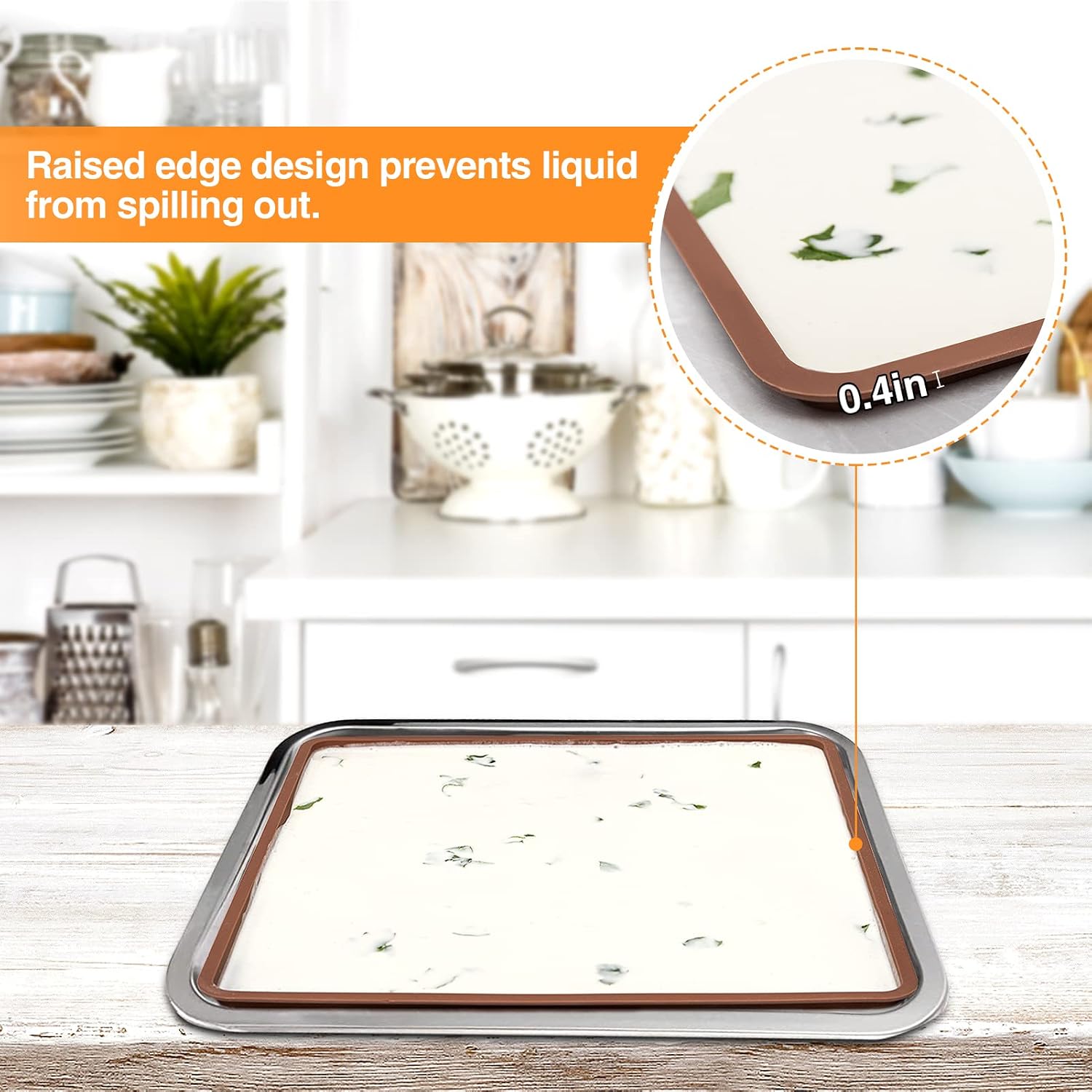 3 Silicone Dehydrator Mats with Edge + 6 Silicone Mesh Dehydrator Sheets for 14" x 14" Trays Compatible with Excalibur Nonstick Fruit Dehydrator Trays Liner for Fruits Vegetables Meat Herbs(Pack of 9)