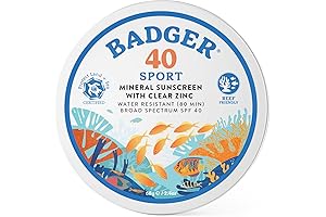 Badger SPF 30 Unscented Sunscreen Cream