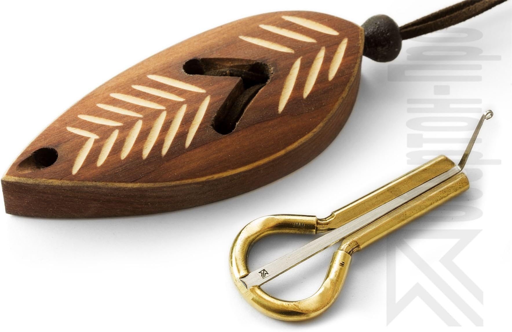 Altay Jew's Harp for Beginners: Komus 'Dark Leaf' Wooden Case