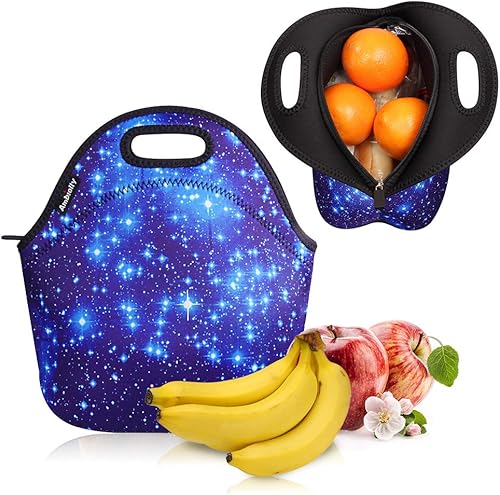 Miniatura 8 de Nevera de neopreno de Ambielly Nevera con aislamiento para guardar la comida en un viaje Azul Diamond