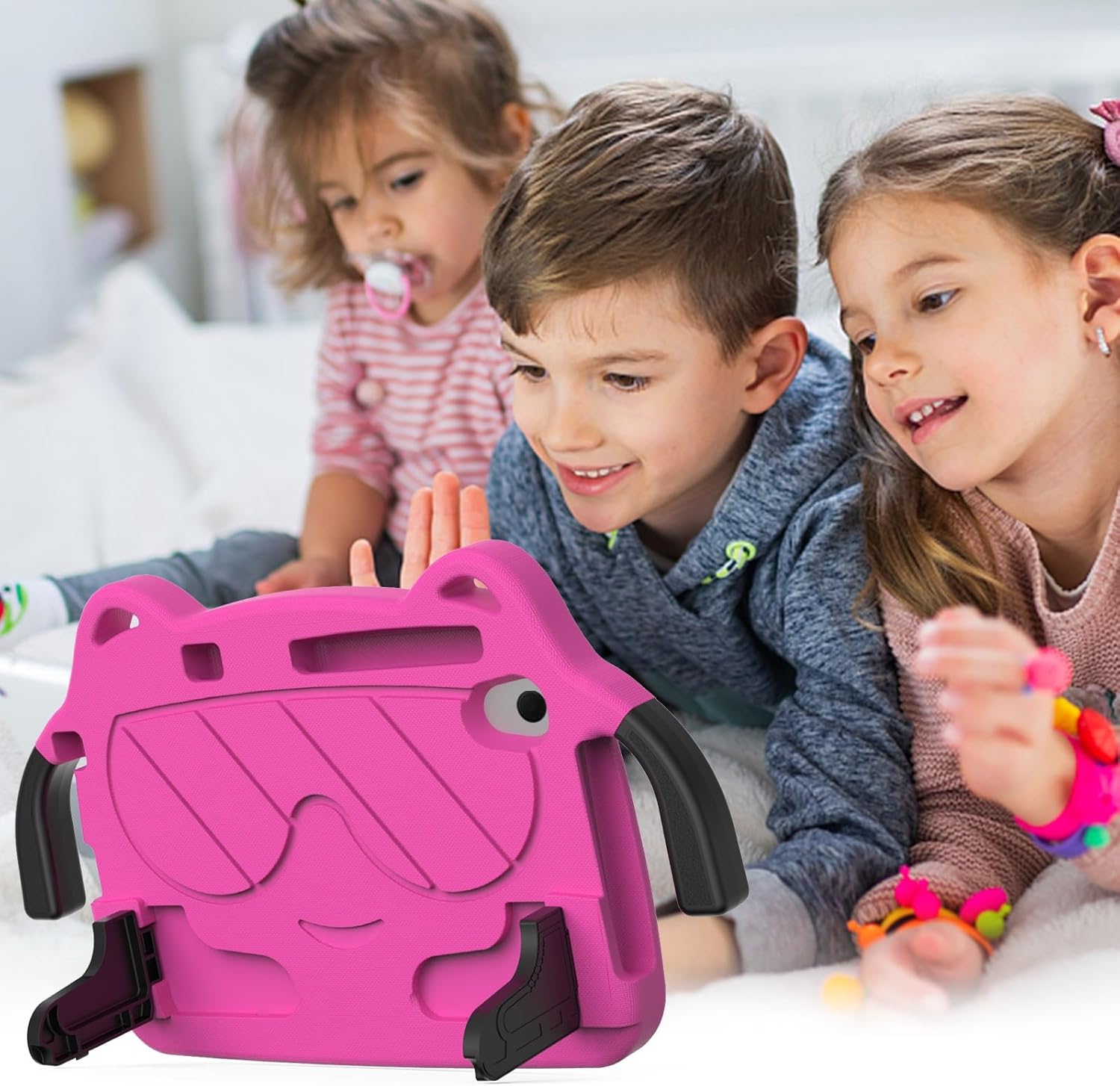 Anti-Yellowing Tablet Case Compatible with Kids Compatible with Walmart Onn 8 inch Gen 4 2024 Model 100135923, Lightweight EVA Protective Case Compatible with Kids, Goal Proof