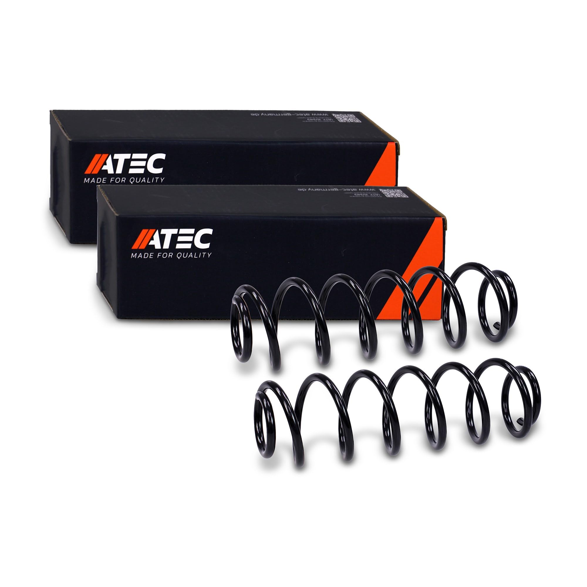 ATEC Germany 2x Fahrwerksfeder hinten links & rechts Kompatibel mit SEAT IBIZA IV (6J5, 6P1), IBIZA III (6L1), IBIZA IV SC (6J1, 6P5)