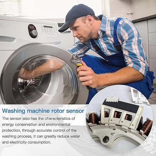 Miniatura 4 de 6501KW2002A Sensor de posición del rotor de lavadora para Kenmore LG Lavadora WM2016CW WM3170CW WM3370HWA WM3575CW Reemplazar PS3529186 AP4440680