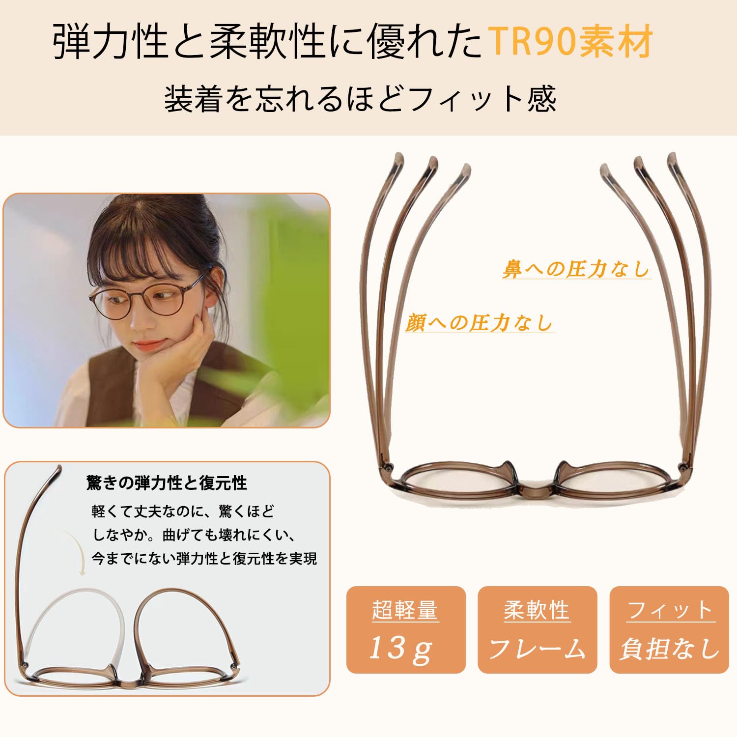 Amazon.co.jp: [Aollaa] 【TR90素材・軽量快適】ブルーライトカット