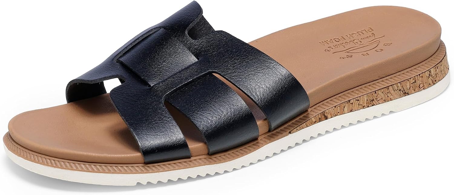 Skechers Womens Desert Kiss Low - Peak Look | Casual sandal, Skechers Plush Foam cushioned comfort footbed, Vegan leather strap upper, flexible outsole