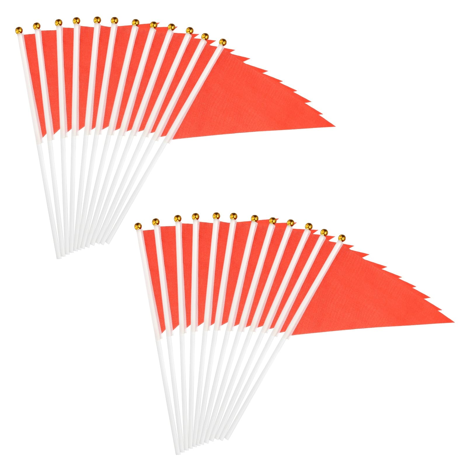 Mini drapeaux sur bâton PATIKIL rouge 20,3x7,6 cm pour carnaval et célébration