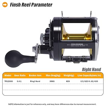 Amazon | SAMOLLA 海水釣りリール ビッグトローリングリール 3.4