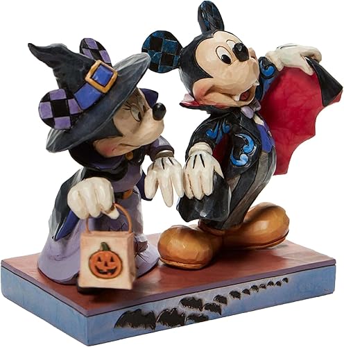 Miniatura 3 de Enesco Disney Traditions por Jim Shore Witch Minnie y Vampire Mickey Mouse Figura de Halloween, 5 pulgadas, multicolor