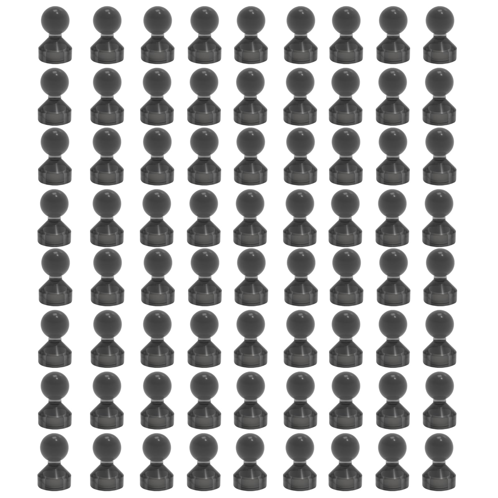 Ant Mag Magnetic Push Pins, 72 Pack Strong Whiteboard Magnets for Fridge, Maps, Office, Kitchen & Classroom Black