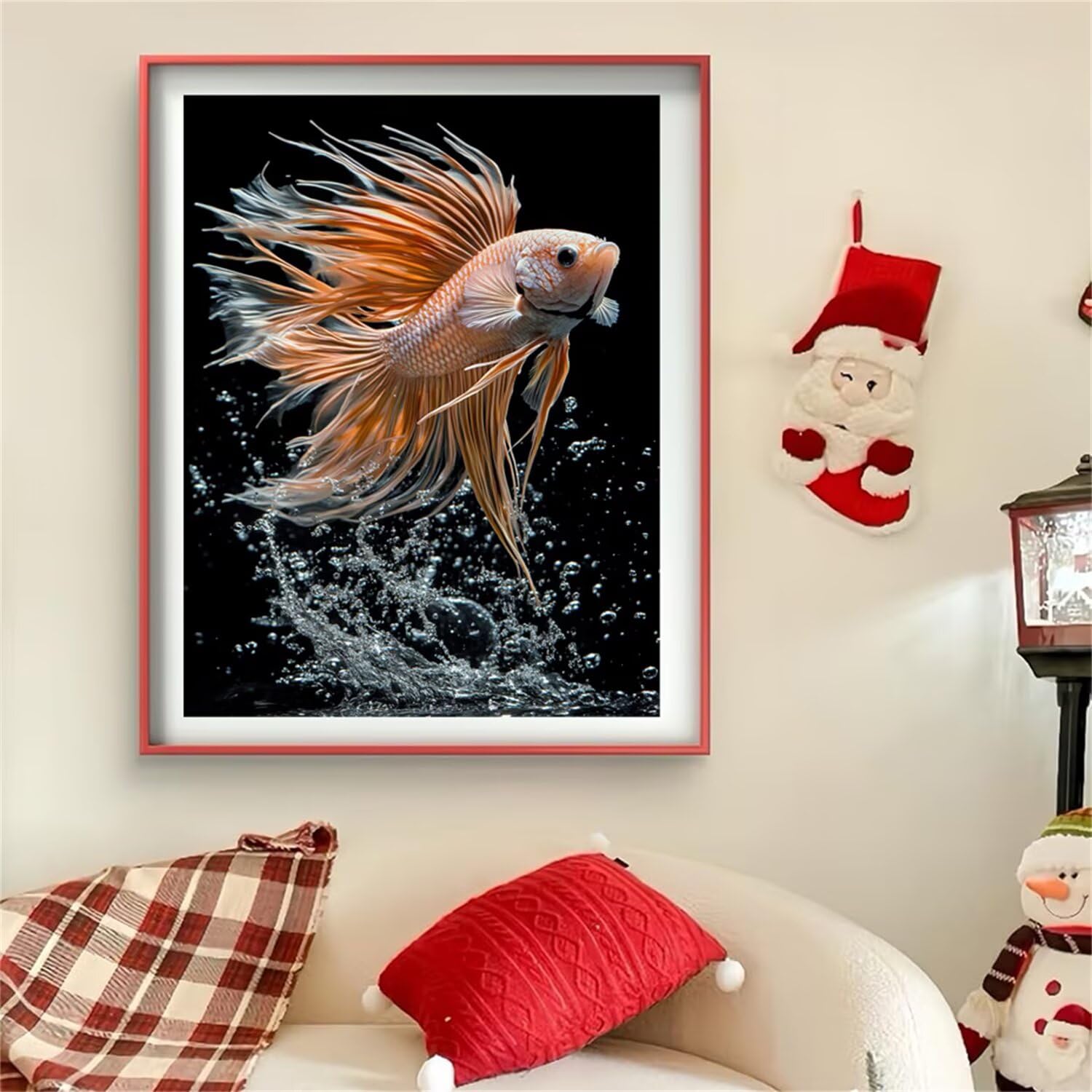 Malowanie diamentami 5D, zwierzęta, obraz diamentowy, dla dorosłych, ryba, obraz diamentowy 5D, zestaw do majsterkowania, do relaksu i dekoracji ściennej, do salonu, 50 x 150 cm, J0-517