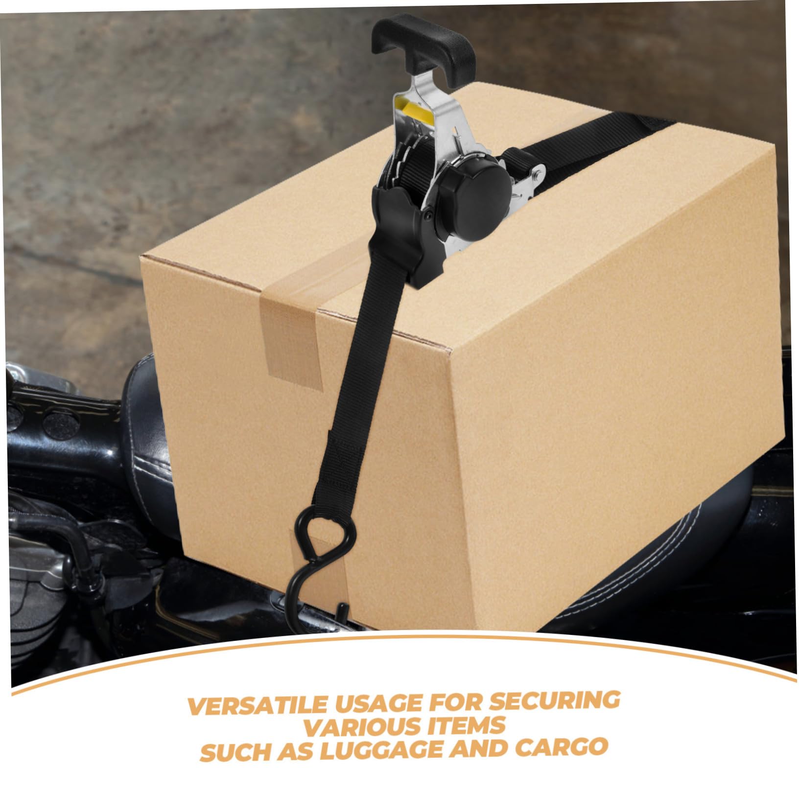 Ladungssicherungsgurt mit Ratschenmechanismus Verstellbare Länge Robust aus Polyester Spanngurt für Koffer und Motorrad Zuverlässiger Zurrgurt zur Frachtbefestigung